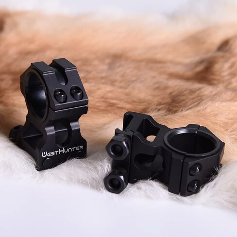 حلقات نطاق البندقية الدقيقة من WestHunter الصناعية، 1 بوصة 30 مم تكتيكي 6061 T6 Picatinny نطاق التركيب | 36 ملم / 29 ملم ارتفاع المركز in Kuwait