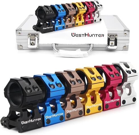 حلقات نطاق البندقية الدقيقة من WestHunter الصناعية، 1 بوصة 30 مم تكتيكي 6061 T6 Picatinny نطاق التركيب | 36 ملم / 29 ملم ارتفاع المركز in Kuwait