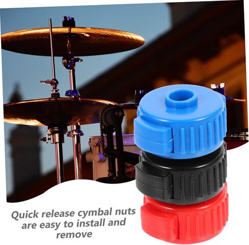 FAVOMOTO 24pcs Quick Release Cymbal Nut Drum Fixing Buckles for Effortless Cymbal Assembly Convenient Push Design and Colors in Saudi Arabia