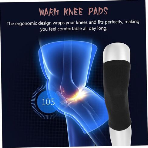 Vaguelly 2Pairs Cold Cycling Knee Pads for Sports Breathable Sleeves for Running Jogging and Outdoor Activities Thick Warm Support for and Joint Relief in Saudi Arabia