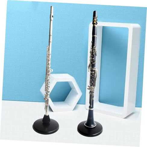 VANZACK Flute Clarinet Stand Adjustable Dual Use Holder for Flute and Clarinet Non-Skid Metal Display Stand for Woodwind Instruments in Saudi Arabia