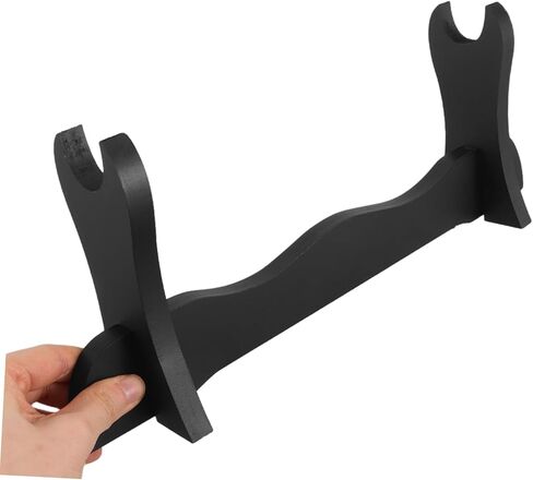 حامل رف عرض Kisangel Flute منظم فلوت من الخيزران للمنزل وغرف الموسيقى والمكاتب وتصميم موفر للمساحة in Kuwait