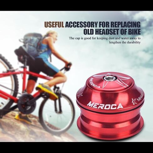 Headset Set 44mm Aluminium Alloy Bearing Headset Mountain Road Tube Accessories(Red) in Saudi Arabia
