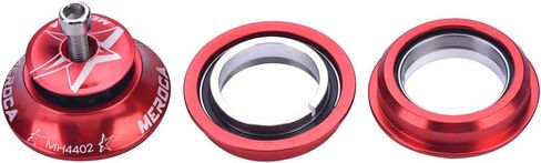 Headset Set 44mm Aluminium Alloy Bearing Headset Mountain Road Tube Accessories(Red) in Saudi Arabia