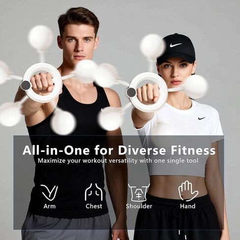معدات اللياقة البدنية للتمرين على الذراع، مدرب الساعد يدور 360 درجة لتعزيز قوة الجزء العلوي من الجسم، مقبض مريح لمعدات تمرين الصدر للمنزل وممارسة صالة الألعاب الرياضية in Kuwait