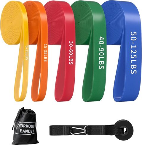 Resistance Bands, Pull Up Bands, Pull Up Assistance Bands Set for Men & Women, Exercise Workout Bands for Working Out, Body Stretching, Physical Therapy, Muscle Training in Saudi Arabia