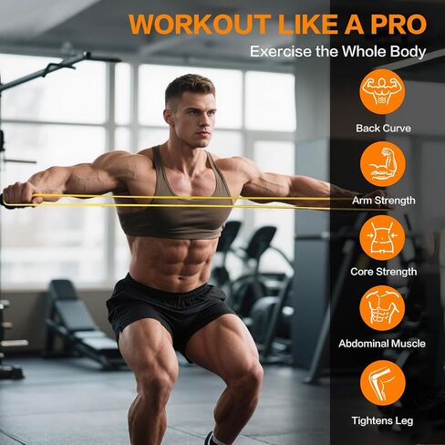 Resistance Bands, Pull Up Bands, Pull Up Assistance Bands Set for Men & Women, Exercise Workout Bands for Working Out, Body Stretching, Physical Therapy, Muscle Training in Saudi Arabia