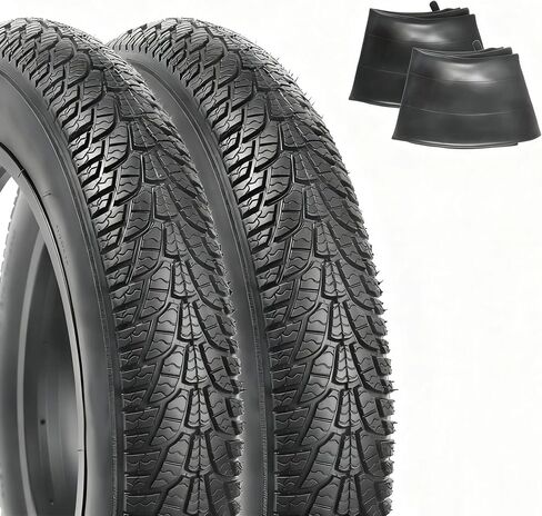20x4.0 E-Bike Fat Tire, High-Performance Wear-Resistant Bicycle Tyre for Offroad Trail Riding, Folding Replacement Fat Tyre for MTB Ebikes in Kuwait