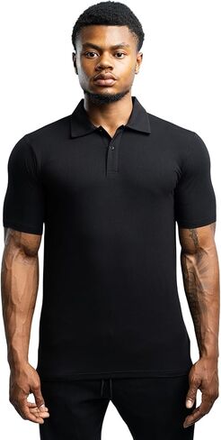 Ekkovision Ekko Blank Polo for Men, Short Sleeve Shirt, Soft, Stretchy, and Breathable Fit in Saudi Arabia
