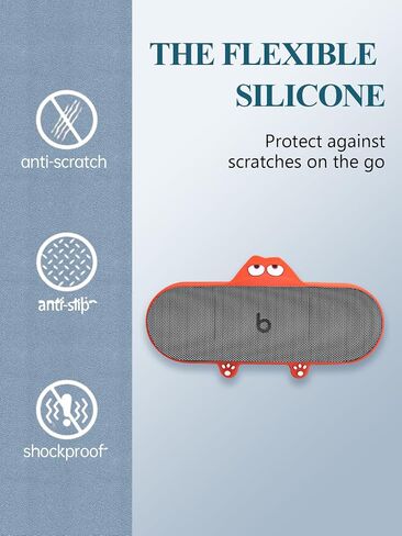 Silicone Case for Beats Pill (2024 Release) - Portable Bluetooth Speaker,Full Protective Cover for Anti-Scratch,Skin-Friendly Dirt and Shock Resistant,Black in Saudi Arabia