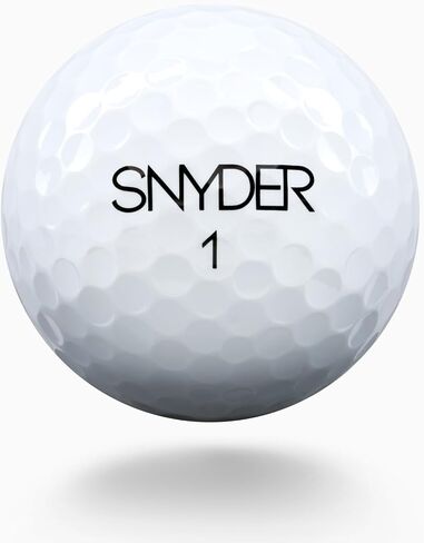 Snyder USA Speed Golf Balls - 3-Piece Construction Distance Golf Balls, 342 Dimples, 80 Compression, High Visibility Colored Golf Balls 12 Pack in Saudi Arabia