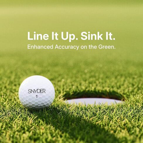 Snyder USA Speed Golf Balls - 3-Piece Construction Distance Golf Balls, 342 Dimples, 80 Compression, High Visibility Colored Golf Balls 12 Pack in Saudi Arabia