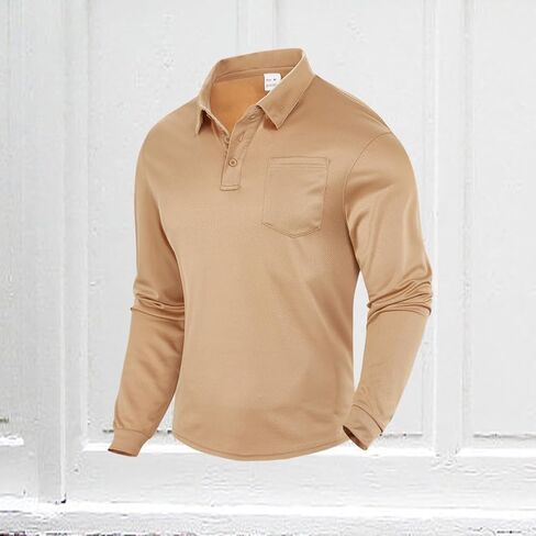 Mens Fashion Polo Shirts Casual Cotton Golf Shirts Performance Classic Polo Shirts for Men in Saudi Arabia