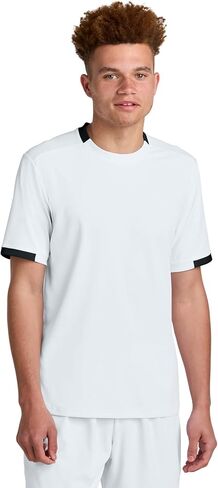 SPORT-TEK Unisex Club Short Sleeve Crew | Moisture Wicking T-Shirt for Men & Women, Odor Resistant, Breathable Mesh in Saudi Arabia