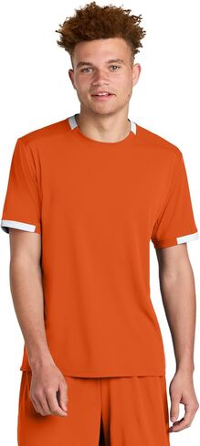SPORT-TEK Unisex Club Short Sleeve Crew | Moisture Wicking T-Shirt for Men & Women, Odor Resistant, Breathable Mesh in Saudi Arabia