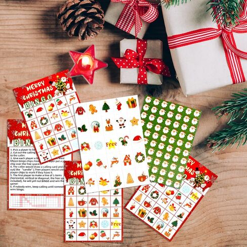 لعبة بطاقات عيد الميلاد البنغو 24 لاعبًا لعبة عيد الميلاد البنغو للبالغين ألعاب حفلات عيد الميلاد ألعاب عيد الميلاد لعيد الميلاد لوازم حفلات عيد الميلاد أنشطة المجموعة العائلية in Kuwait