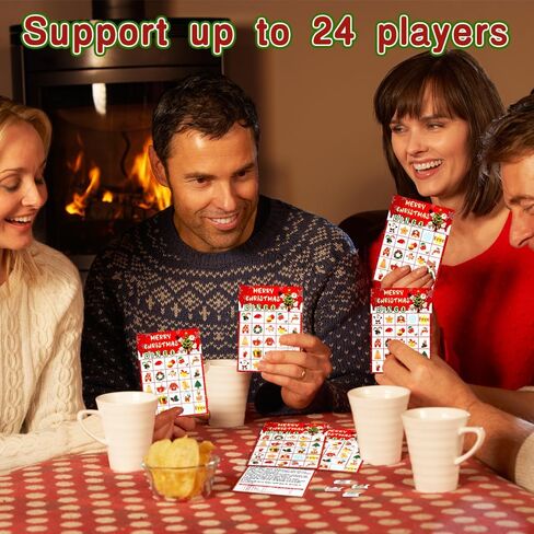 لعبة بطاقات عيد الميلاد البنغو 24 لاعبًا لعبة عيد الميلاد البنغو للبالغين ألعاب حفلات عيد الميلاد ألعاب عيد الميلاد لعيد الميلاد لوازم حفلات عيد الميلاد أنشطة المجموعة العائلية in Kuwait