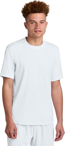 SPORT-TEK Unisex Club Short Sleeve Crew | Moisture Wicking T-Shirt for Men & Women, Odor Resistant, Breathable Mesh in Saudi Arabia