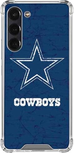Skinit Clear Phone Case Compatible with Galaxy S24 FE - Officially Licensed NFL Dallas Cowboys Distressed Design in Saudi Arabia