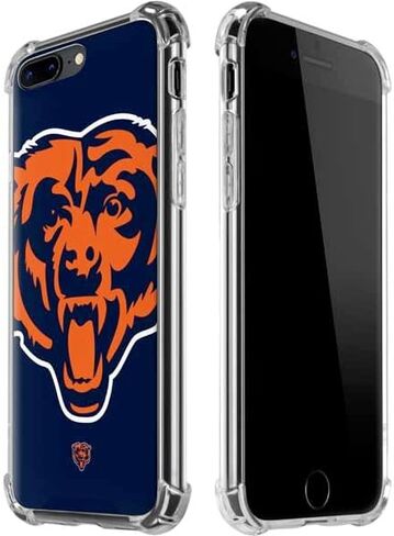 Skinit Clear Phone Case Compatible with iPhone 7/8 Plus - Officially Licensed NFL Chicago Bears Large Logo Design in Saudi Arabia