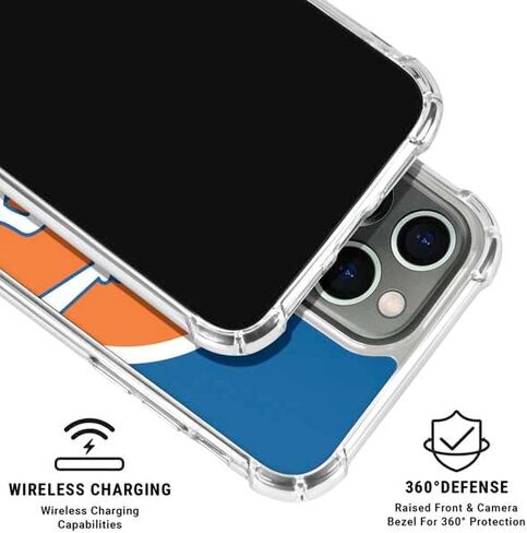 Skinit Clear Phone Case Compatible with iPhone 16 Pro Max - Officially Licensed NFL Denver Broncos Retro Logo Design in Saudi Arabia