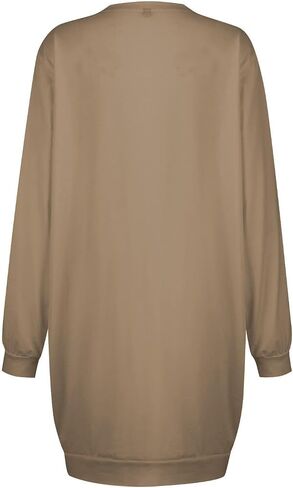 Womens Fall Dresses Casual Long Sleeve Oversized Sweatshirt Dress Crewneck Sweatshirts Lounge Pullover Short Dress in Saudi Arabia