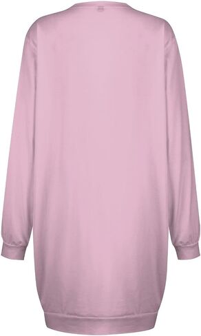 Womens Fall Dresses Casual Long Sleeve Oversized Sweatshirt Dress Crewneck Sweatshirts Lounge Pullover Short Dress in Saudi Arabia
