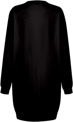 Womens Fall Dresses Casual Long Sleeve Oversized Sweatshirt Dress Crewneck Sweatshirts Lounge Pullover Short Dress in Saudi Arabia