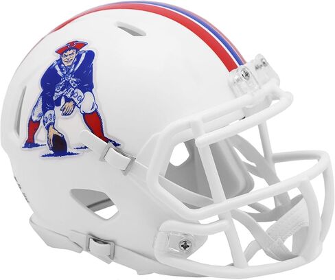 نيو إنجلاند باتريوتس ريدل 1982-1989 خوذة صغيرة لسرعة الارتداد - خوذات NFL الصغيرة in Kuwait