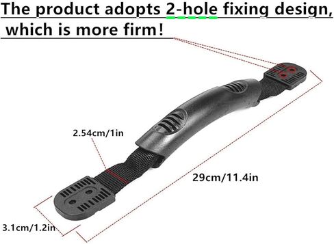 مقابض حمل زورق الكاياك ذات الفتحة المزدوجة 4 عبوات من مقابض قوارب الكاياك الجانبية - 8 قطع وسادة عين مع 32 قطعة براغي لمجموعة أدوات تزوير سطح القارب كاياك in Kuwait