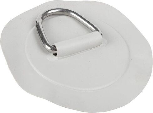 KIMISS D Ring Patch، 6in D Ring Pad Patch PVC الفولاذ المقاوم للصدأ لقارب قابل للنفخ طوف قوارب الكاياك وركوب الأمواج in Saudi Arabia