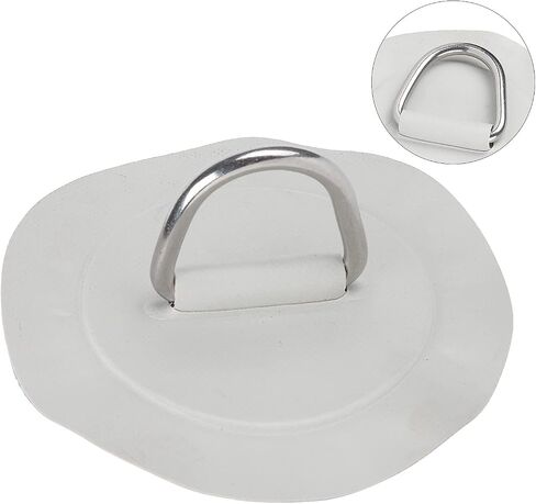 KIMISS D Ring Patch، 6in D Ring Pad Patch PVC الفولاذ المقاوم للصدأ لقارب قابل للنفخ طوف قوارب الكاياك وركوب الأمواج in Saudi Arabia