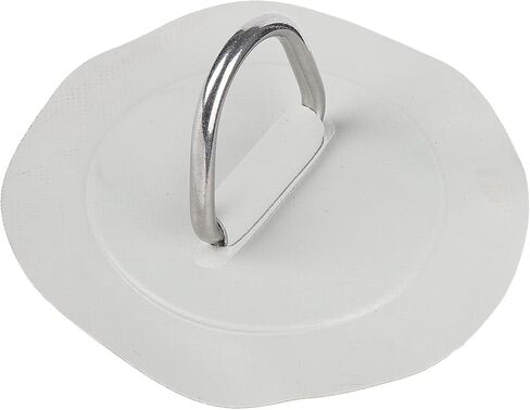 KIMISS D Ring Patch، 6in D Ring Pad Patch PVC الفولاذ المقاوم للصدأ لقارب قابل للنفخ طوف قوارب الكاياك وركوب الأمواج in Saudi Arabia