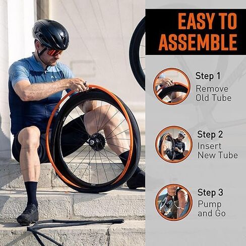 Tubolito S-Tubo Road TPU Inner Tube 700C x 18-28 mm, 42mm/60mm/80mm Presta Valve | Smallest & Lightest Road Bike Inner Tube | Designed for Disc Brake Systems in Saudi Arabia