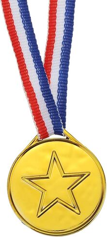 1.5" Mini Gold Silver Bronze Award Medals, 12 Pack Plastic Winner Medals 1st/2nd/3rd Place Prizes with Ribbon for Games Sports Competitions Party in Saudi Arabia