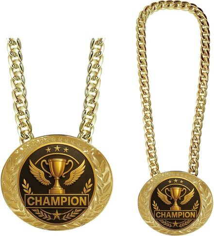 6" Goat Medal Champion Chain – Sports Award Medal for Football, Soccer, Basketball, Funny Winner Trophy for Kids and Adults in Saudi Arabia