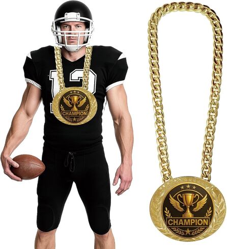 6" Goat Medal Champion Chain – Sports Award Medal for Football, Soccer, Basketball, Funny Winner Trophy for Kids and Adults in Saudi Arabia