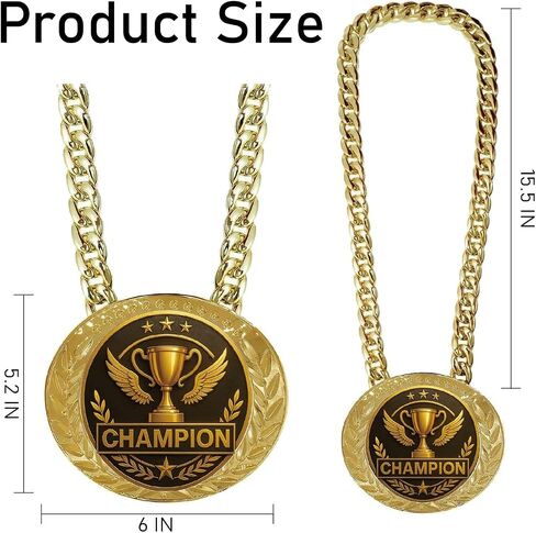 6" Goat Medal Champion Chain – Sports Award Medal for Football, Soccer, Basketball, Funny Winner Trophy for Kids and Adults in Saudi Arabia