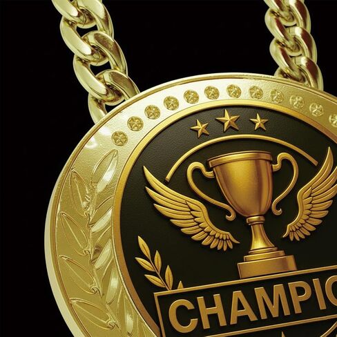 6" Goat Medal Champion Chain – Sports Award Medal for Football, Soccer, Basketball, Funny Winner Trophy for Kids and Adults in Saudi Arabia