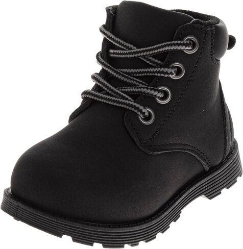 Josmo Kids Construction Boots MidCalf - حذاء العمل والرحلات والمشي والتسلق والمشي لمسافات طويلة (المقاسات: 5-10 طفل صغير / 11-13 طفل صغير / 1-4 طفل كبير) in Kuwait