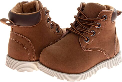 Josmo Kids Construction Boots MidCalf - حذاء العمل والرحلات والمشي والتسلق والمشي لمسافات طويلة (المقاسات: 5-10 طفل صغير / 11-13 طفل صغير / 1-4 طفل كبير) in Kuwait