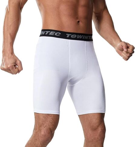 Compression Shorts for Men Athletic Workout Performance Base Layer Exercise Tights Spandex Running Underwear in Kuwait