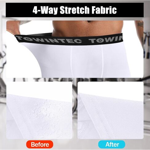 Compression Shorts for Men Athletic Workout Performance Base Layer Exercise Tights Spandex Running Underwear in Kuwait
