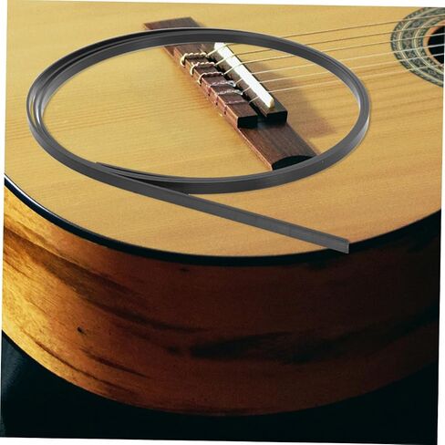 BESPORTBLE 10pcs Guitar Edge Trims Binding Strips Inlay Decorative Guitar Purfling Strips Black in Saudi Arabia