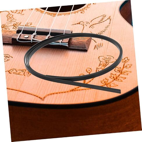 BESPORTBLE 10pcs Guitar Edge Trims Binding Strips Inlay Decorative Guitar Purfling Strips Black in Saudi Arabia