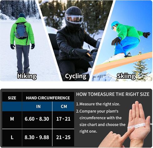 Thermal Touchscreen Gloves for Men & Women - Fleece Lined for Skiing, Cycling, Running - Anti-Slip Winter Warm in Saudi Arabia