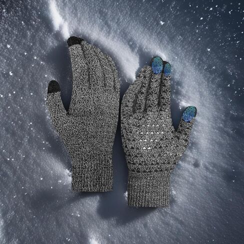 Thermal Touchscreen Gloves for Men & Women - Fleece Lined for Skiing, Cycling, Running - Anti-Slip Winter Warm in Saudi Arabia