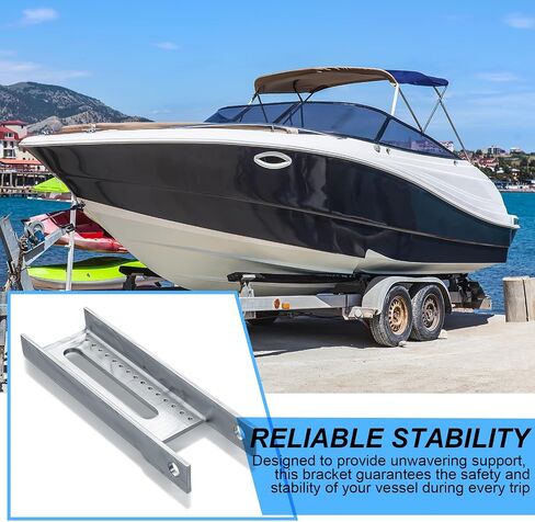 Zonon 4 قطع قارب مقطورة قوس بطابقين 8 "مربع U-Bolt نمط المجلفن قوس بطابقين قارب مقطورة حامل الأسطوانة مصممة لدعم الملحقات عبر الأعضاء in Saudi Arabia