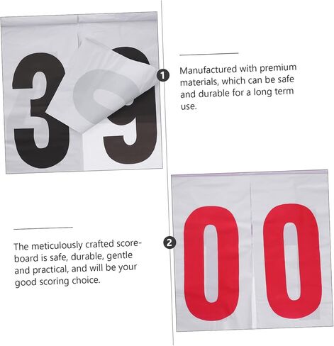 Portable Waterproof Scoreboard for Soccer Basketball Volleyball and Table Tennis Reusable Sports Score Keeper Easy Flip Design for Competitions and Outdoor Games in Kuwait
