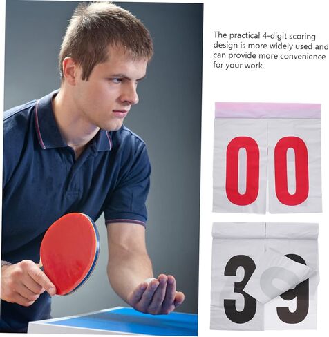 Portable Waterproof Scoreboard for Soccer Basketball Volleyball and Table Tennis Reusable Sports Score Keeper Easy Flip Design for Competitions and Outdoor Games in Kuwait